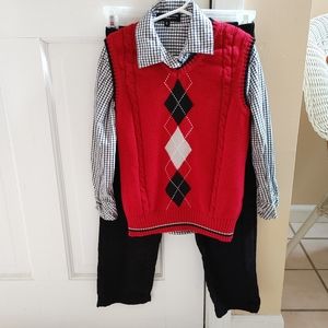 Sahara Club Boy's 3-piece Set- Shirt, Vest, Pants